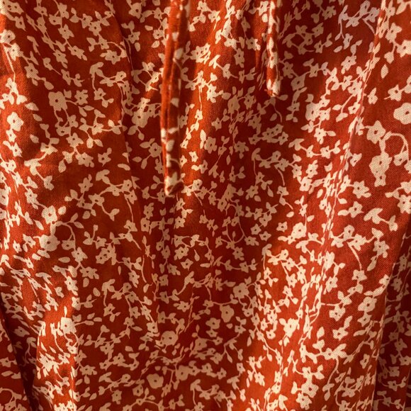 🧡 NWOT Old Navy Red Floral Print Top – Size 4X | Romantic Boho Style - Picture 2 of 7